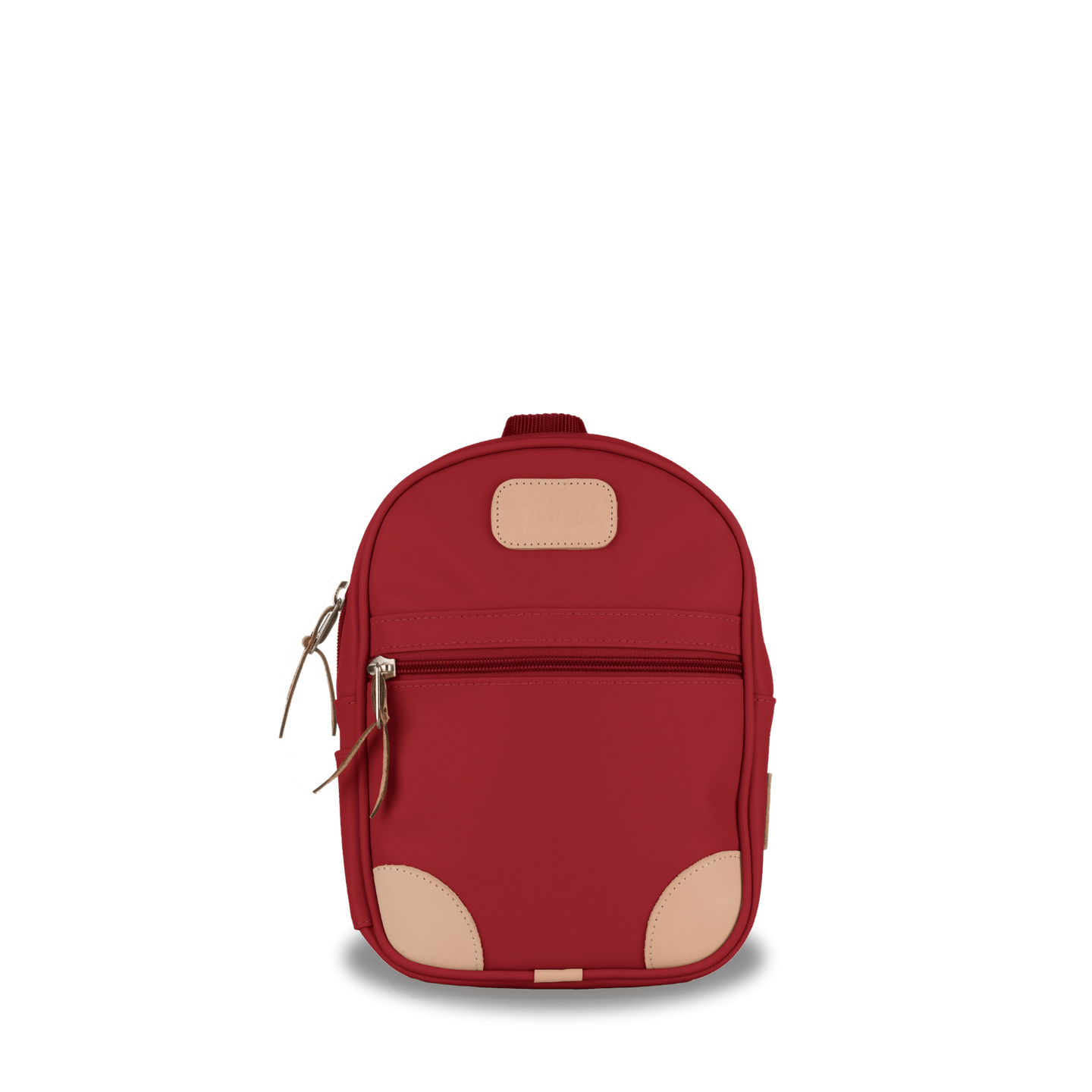 Mini Backpack  Front Angle in Color 'Red Coated Canvas'