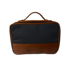 Load image into Gallery viewer, JH Dopp Kit - Black Canvas Front Angle in Color &#39;Black Canvas&#39;
