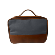 Load image into Gallery viewer, JH Dopp Kit - Smoke Canvas Front Angle in Color &#39;Smoke Canvas&#39;
