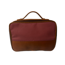 Load image into Gallery viewer, JH Dopp Kit - Brick Canvas Front Angle in Color &#39;Brick Canvas&#39;
