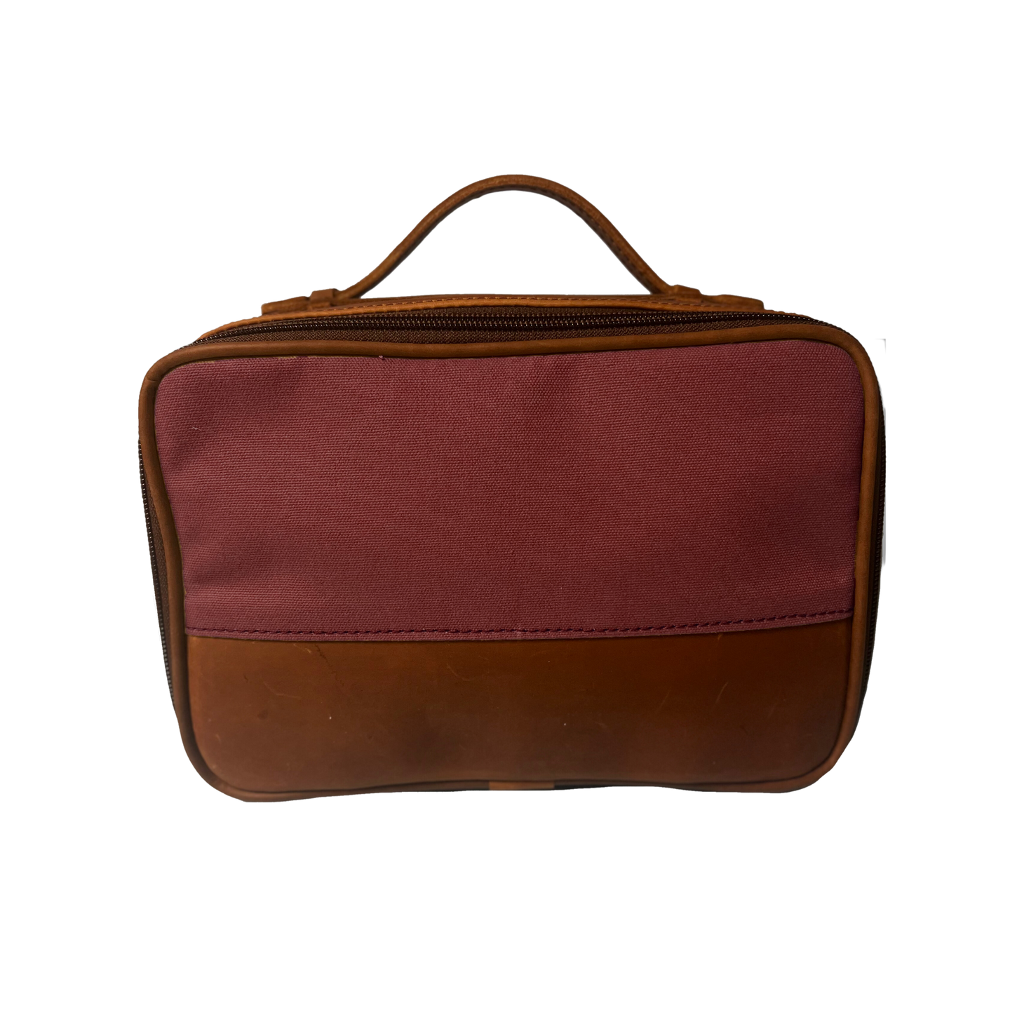 Leather Toiletry Bag Dopp Kit - Hickory (X-Large)