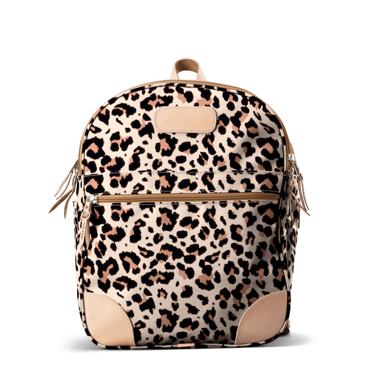 Backpack front view in Color 'Leopard Coated Canvas'