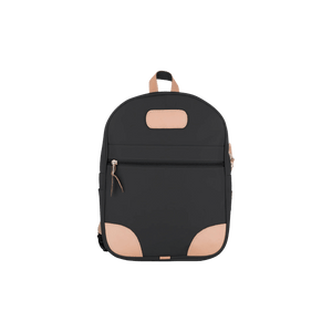 Backpack - Charcoal Coated Canvas Front Angle in Color 'Charcoal Coated Canvas'