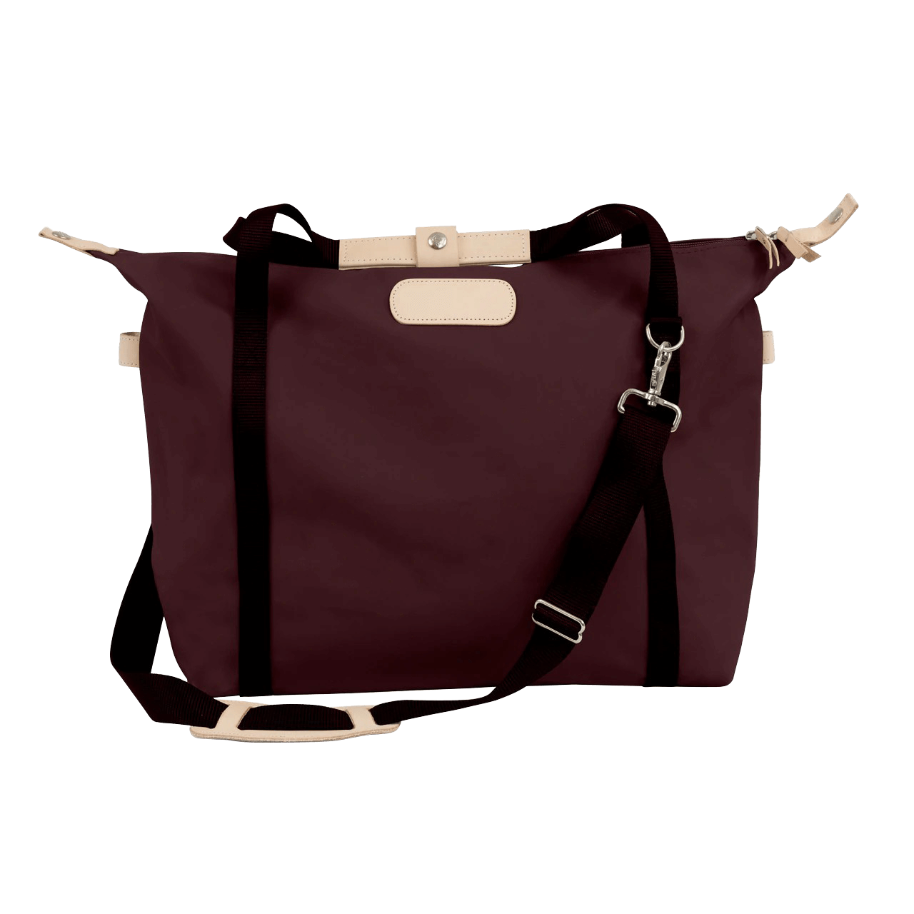 Daytripper - Burgundy Coated Canvas Front Angle in Color 'Burgundy Coated Canvas'