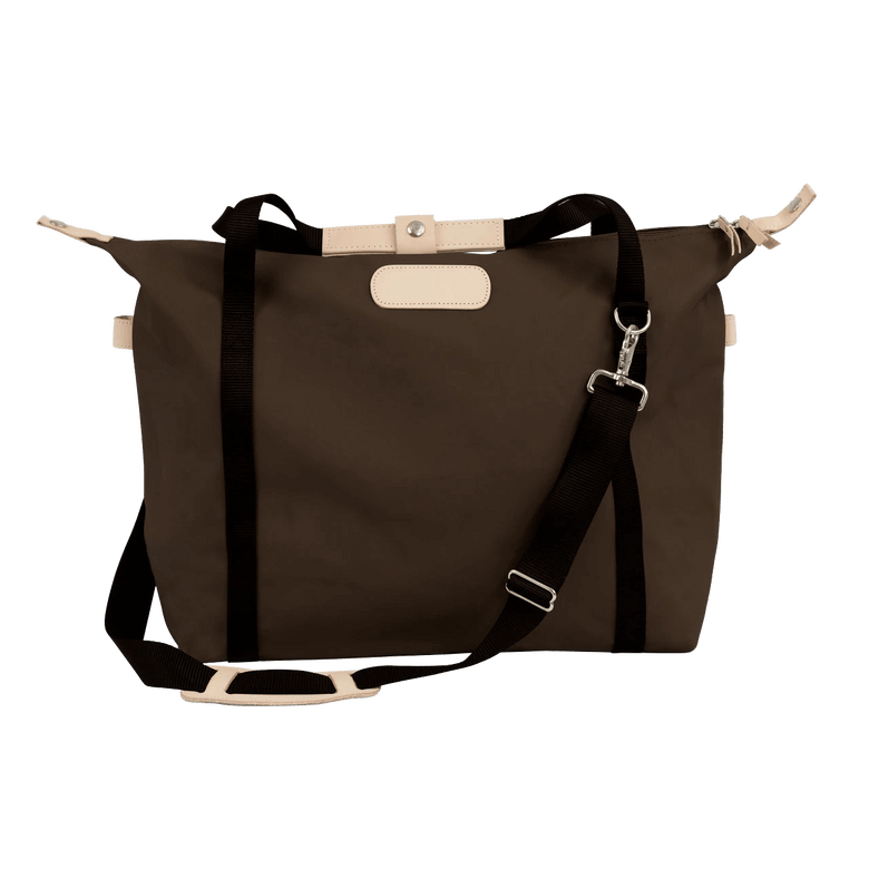 Daytripper - Espresso Coated Canvas Front Angle in Color 'Espresso Coated Canvas'