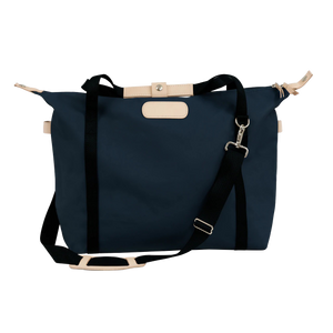Daytripper - Navy Coated Canvas Front Angle in Color 'Navy Coated Canvas'
