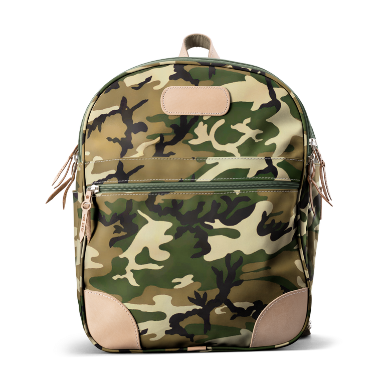 Backpack front view in Color 'Classic Camo Coated Canvas'