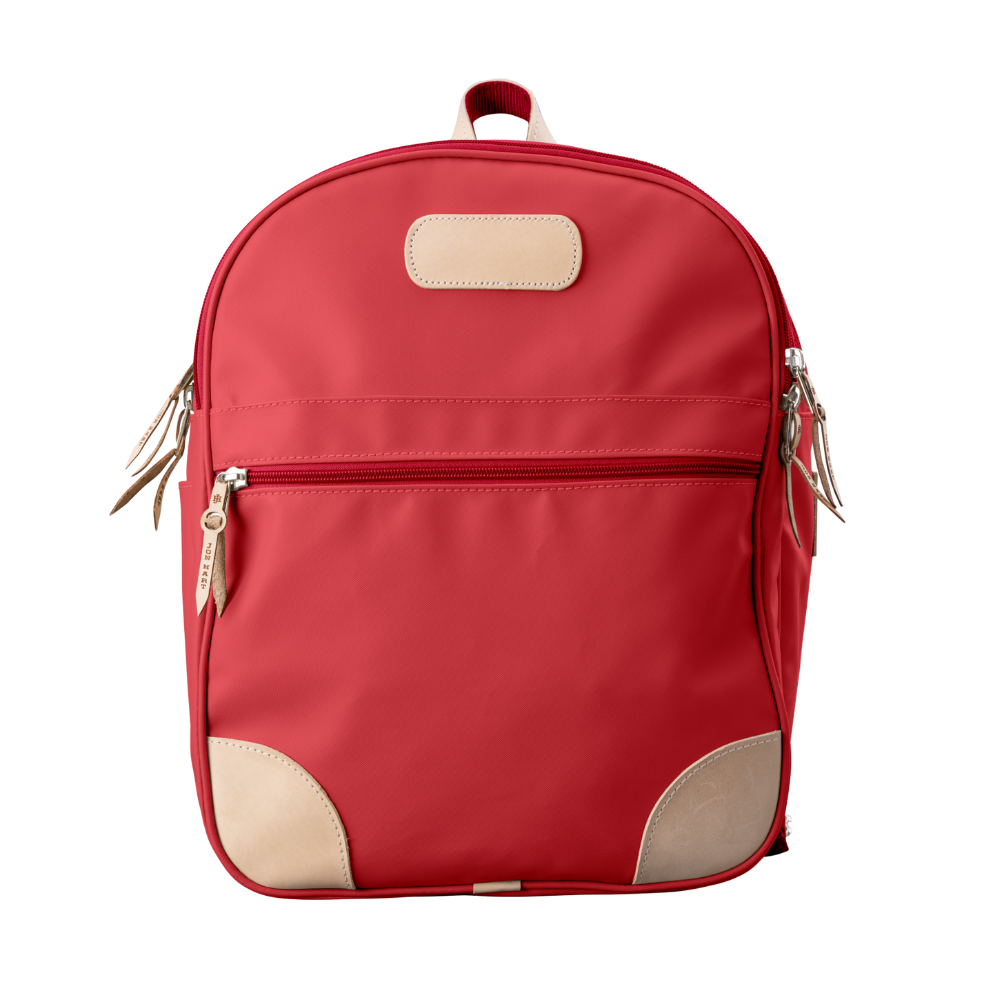 Backpack front view in Color 'Red Coated Canvas'