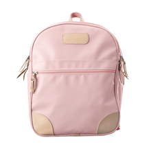 Load image into Gallery viewer, Backpack front view in Color &#39;Rose Coated Canvas&#39;
