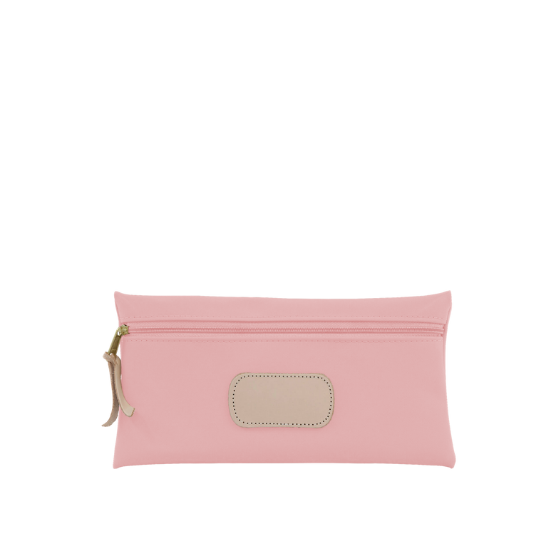 Large Pouch Front Angle in Color 'Rose Coated Canvas'