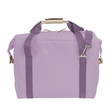 Load image into Gallery viewer, Large Cooler - Lilac Coated Canvas Front Angle in Color &#39;Lilac Coated Canvas&#39;
