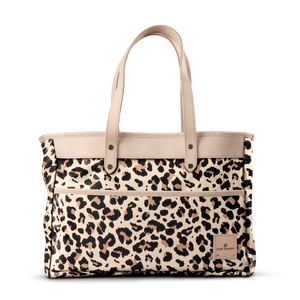 Bebita - Leopard Coated Canvas Front Angle in Color 'Leopard Coated Canvas'