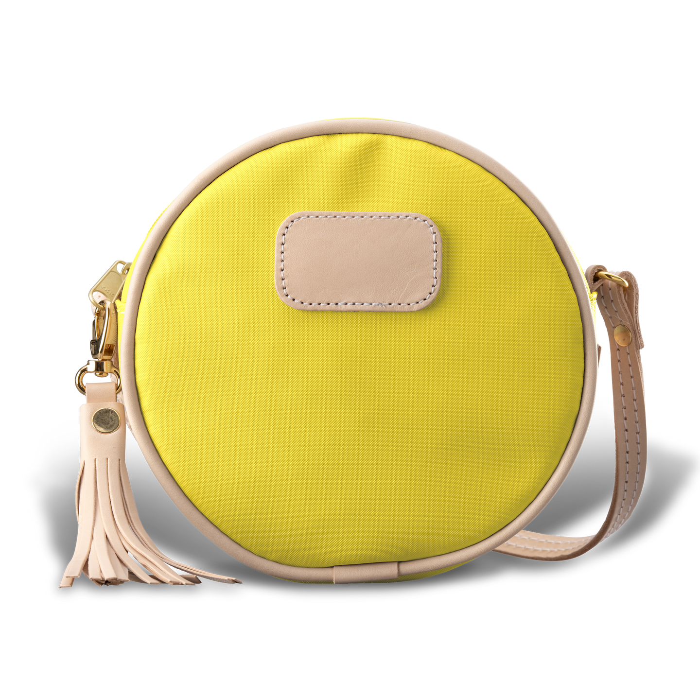 Luna - Lemon Coated Canvas Front Angle in Color 'Lemon Coated Canvas'