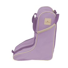 Load image into Gallery viewer, Boot Bag - Lilac Coated Canvas Front Angle in Color &#39;Lilac Coated Canvas&#39;
