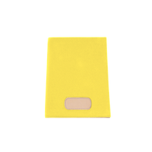 Load image into Gallery viewer, Executive Folder - Lemon Coated Canvas Front Angle in Color &#39;Lemon Coated Canvas&#39;
