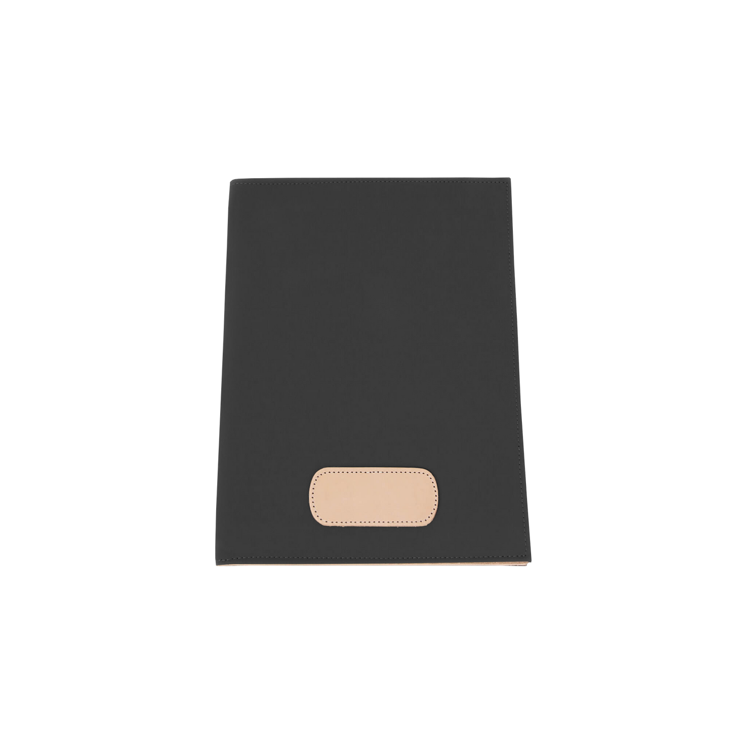 Executive Folder - Charcoal Coated Canvas Front Angle in Color 'Charcoal Coated Canvas'