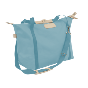 Daytripper - Ocean Blue Coated Canvas Front Angle in Color 'Ocean Blue Coated Canvas'