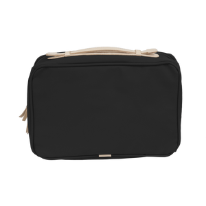 Large Travel Kit - Black Coated Canvas Front Angle in Color 'Black Coated Canvas'