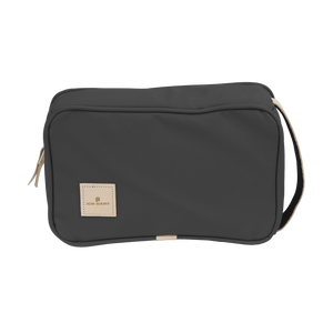 Small Travel Kit - Charcoal Coated Canvas Front Angle in Color 'Charcoal Coated Canvas'