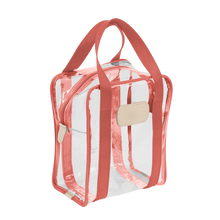 Load image into Gallery viewer, Clear Shag Bag - Coral Webbing Front Angle in Color &#39;Coral Webbing&#39;
