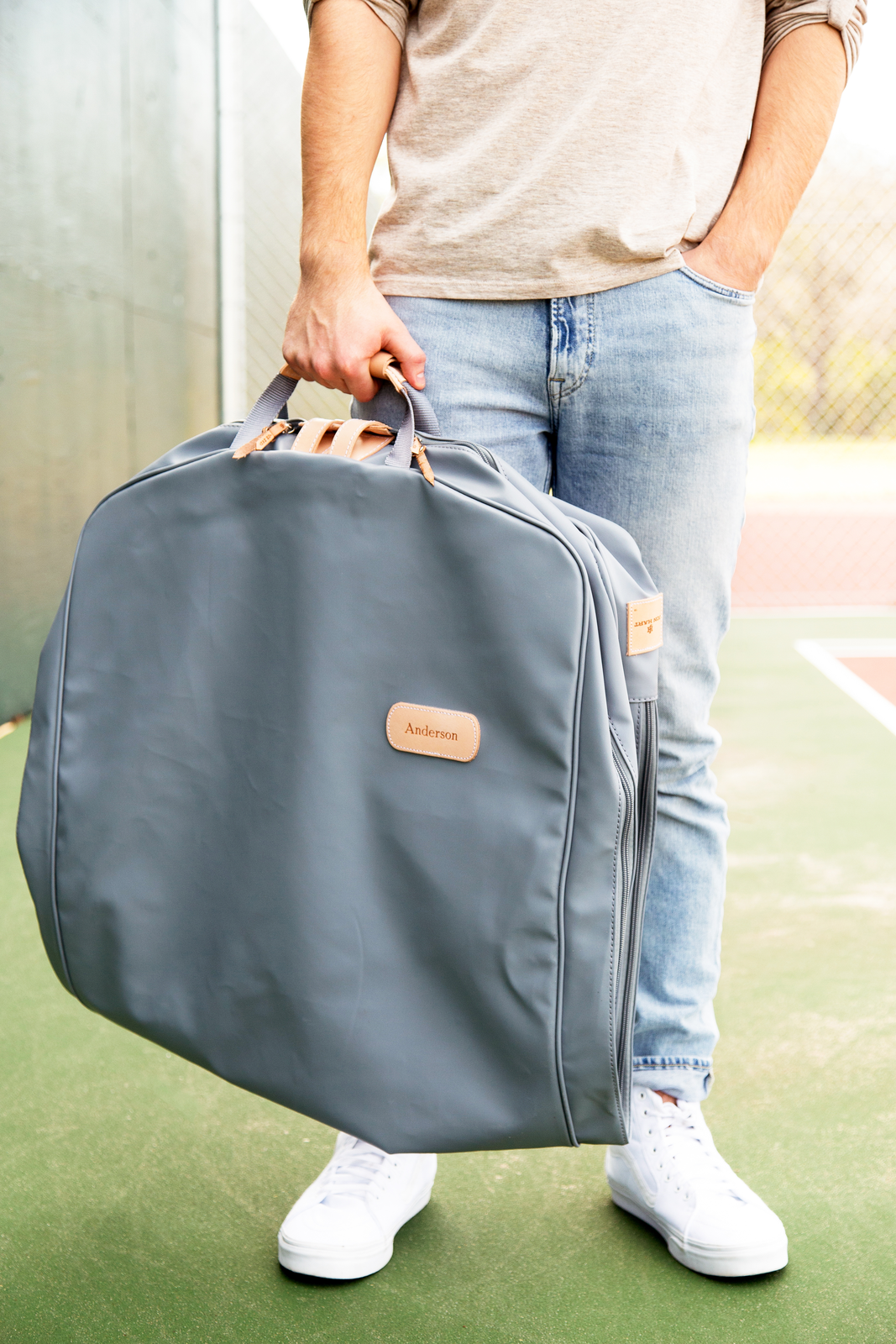 Jon Hart Mainliner Leopard Coated Canvas Genuine Natural Leather Details American Made