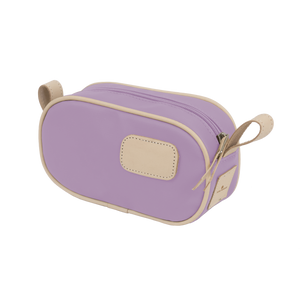 Junior Shave Kit - Lilac Coated Canvas Front Angle in Color 'Lilac Coated Canvas'