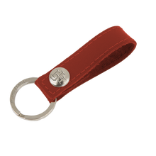 Load image into Gallery viewer, Key Ring - Wine Leather Front Angle in Color &#39;Wine Leather&#39;
