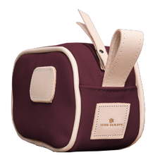 Load image into Gallery viewer, Junior Shave Kit - Burgundy Coated Canvas Front Angle in Color &#39;Burgundy Coated Canvas&#39;
