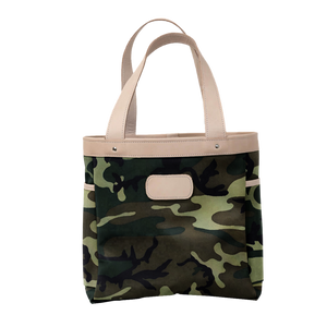 Left Bank - Classic Camo Coated Canvas Front Angle in Color 'Classic Camo Coated Canvas'