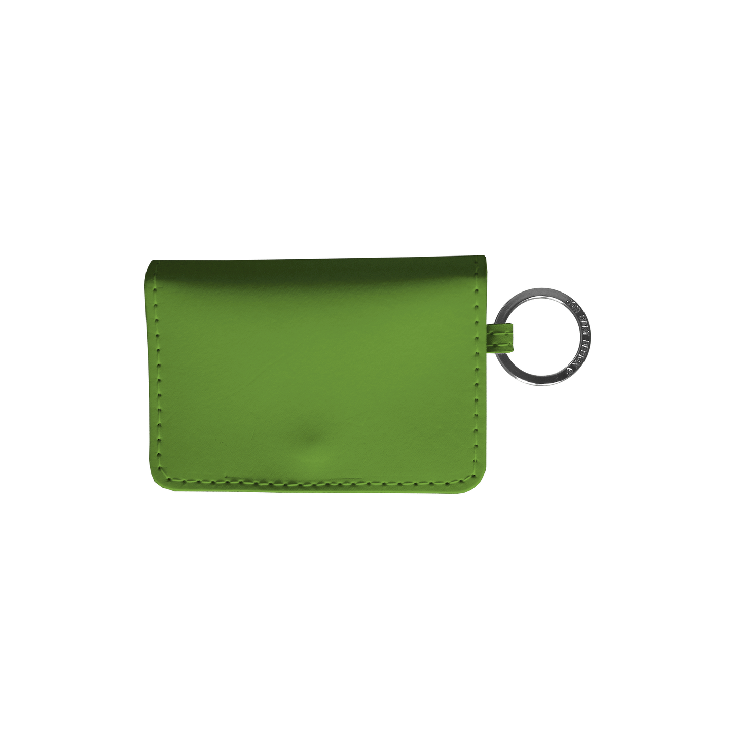 Leather ID Wallet - Shamrock Leather Front Angle in Color 'Shamrock Leather'