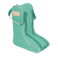 Load image into Gallery viewer, Boot Bag - Mint Coated Canvas Front Angle in Color &#39;Mint Coated Canvas&#39;
