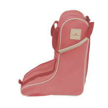 Load image into Gallery viewer, Boot Bag - Coral Coated Canvas Front Angle in Color &#39;Coral Coated Canvas&#39;
