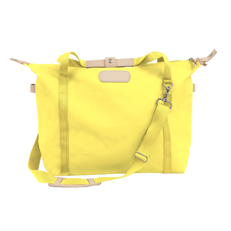 Daytripper - Lemon Coated Canvas Front Angle in Color 'Lemon Coated Canvas'