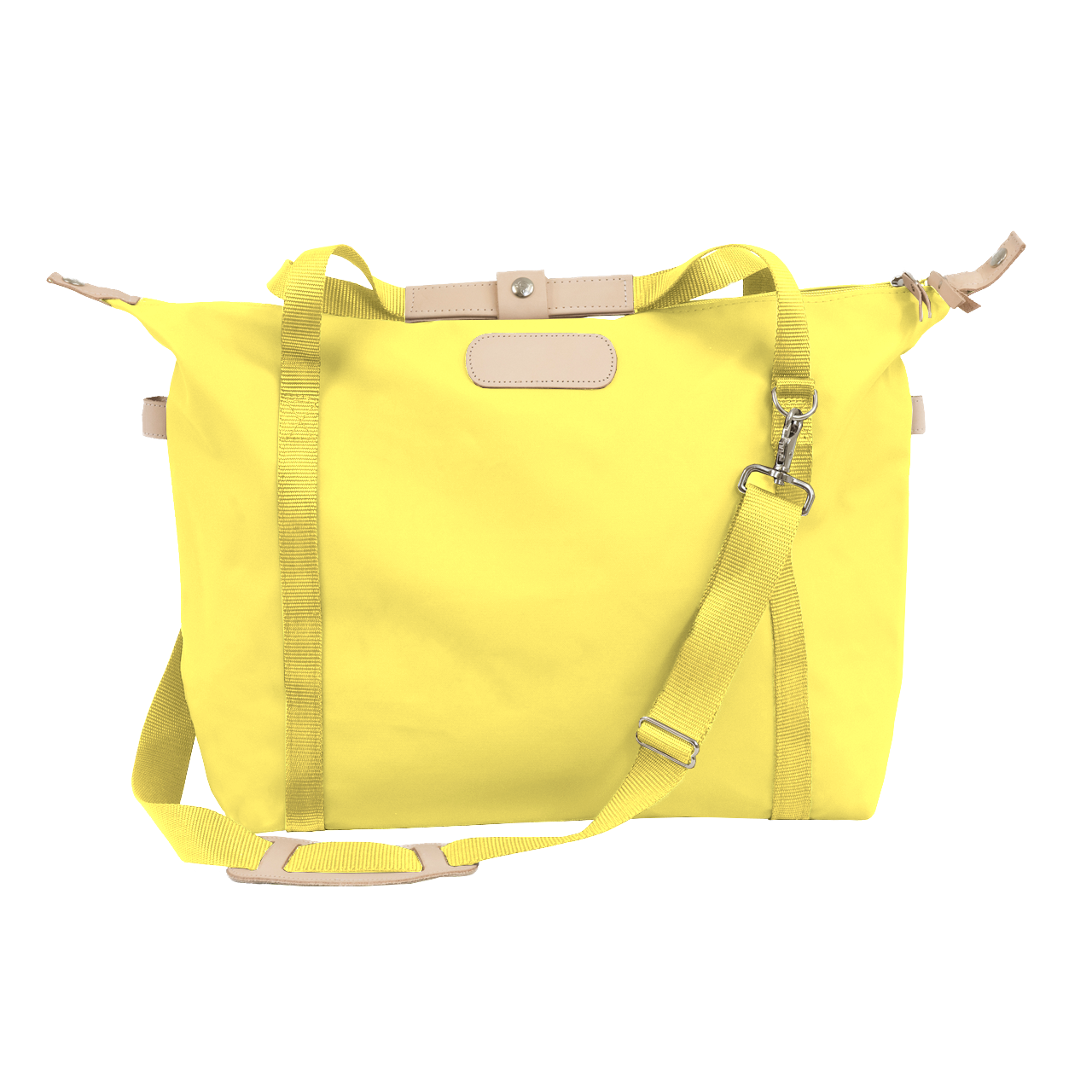 Daytripper - Lemon Coated Canvas Front Angle in Color 'Lemon Coated Canvas'