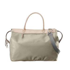 Burleson Bag - Tan Coated Canvas Front Angle in Color 'Tan Coated Canvas'