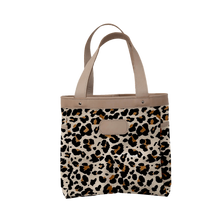 Load image into Gallery viewer, Left Bank - Leopard Coated Canvas Front Angle in Color &#39;Leopard Coated Canvas&#39;
