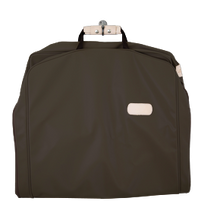 Load image into Gallery viewer, 50&quot; Garment Bag - Espresso Coated Canvas Front Angle in Color &#39;Espresso Coated Canvas&#39;
