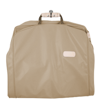 Load image into Gallery viewer, 50&quot; Garment Bag - Tan Coated Canvas Front Angle in Color &#39;Tan Coated Canvas&#39;
