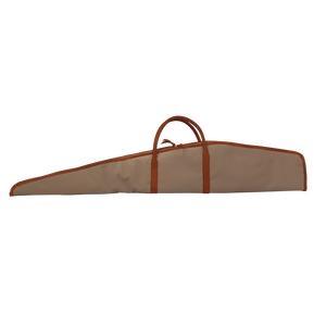 Rifle Cover - Saddle Coated Canvas Front Angle in Color 'Saddle Coated Canvas'