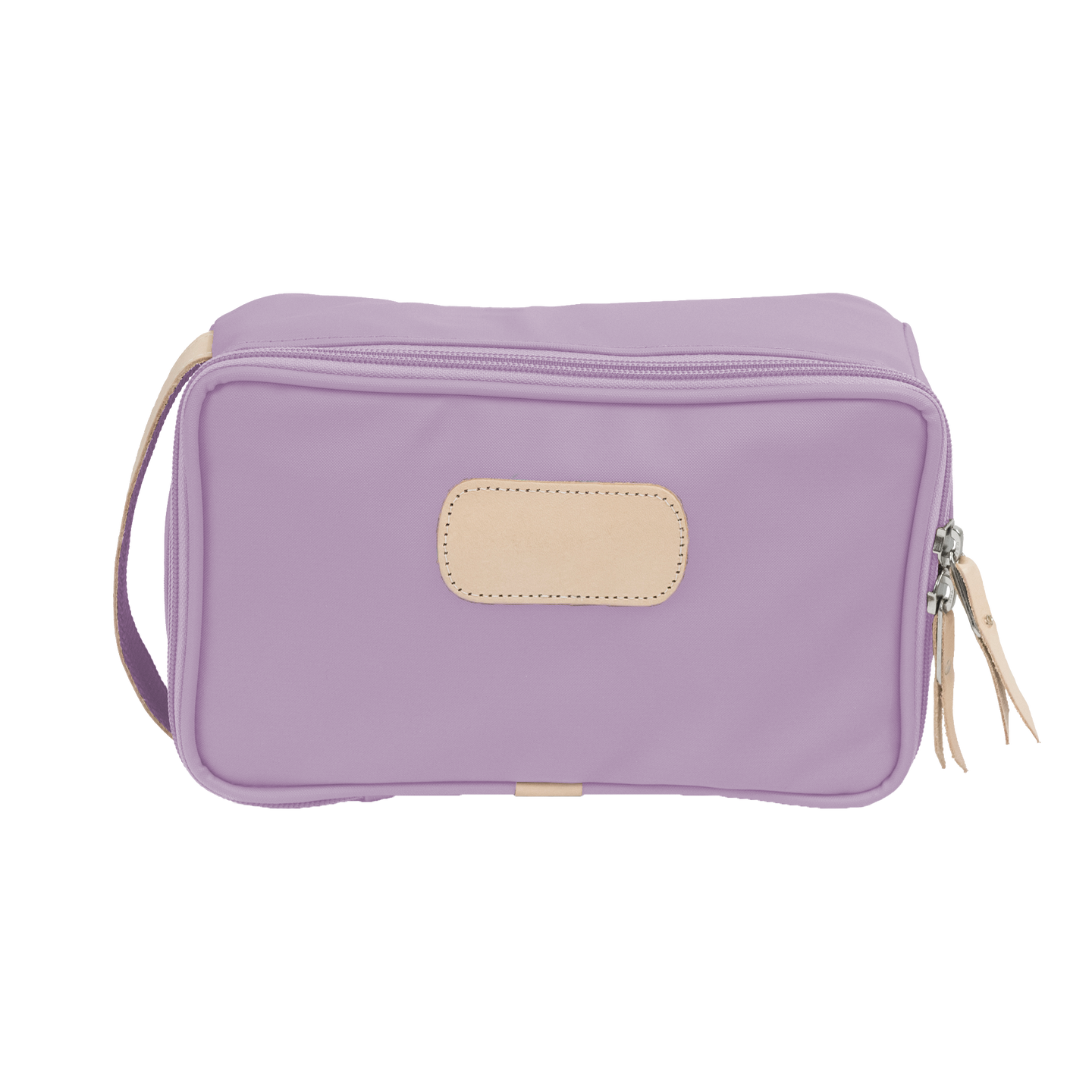 Small Travel Kit - Lilac Coated Canvas Front Angle in Color 'Lilac Coated Canvas'