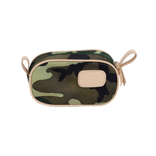 Load image into Gallery viewer, Junior Shave Kit - Classic Camo Coated Canvas Front Angle in Color &#39;Classic Camo Coated Canvas&#39;
