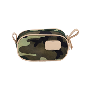 Junior Shave Kit - Classic Camo Coated Canvas Front Angle in Color 'Classic Camo Coated Canvas'