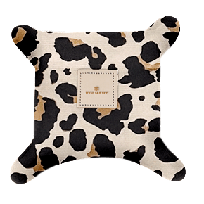 Catch-All - Leopard Coated Canvas Front Angle in Color 'Leopard Coated Canvas'