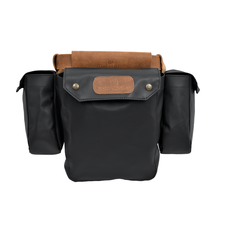 Bird Bag - Charcoal Coated Canvas Front Angle in Color 'Charcoal Coated Canvas'