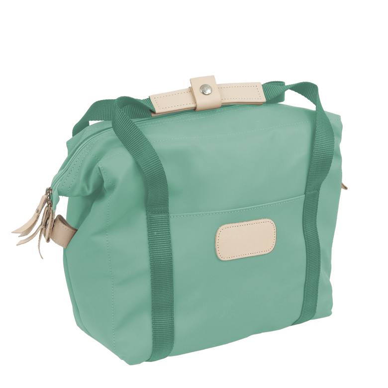 Cooler - Mint Coated Canvas Front Angle in Color 'Mint Coated Canvas'