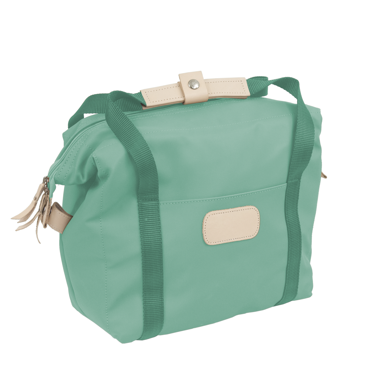 Cooler - Mint Coated Canvas Front Angle in Color 'Mint Coated Canvas'