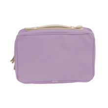 Load image into Gallery viewer, Large Travel Kit - Lilac Coated Canvas Front Angle in Color &#39;Lilac Coated Canvas&#39;

