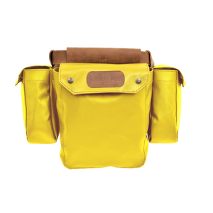 Bird Bag - Lemon Coated Canvas Front Angle in Color 'Lemon Coated Canvas'