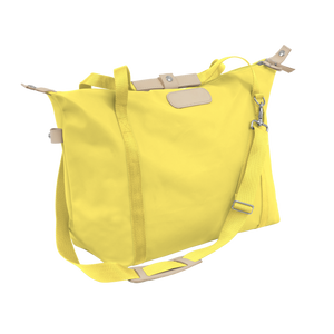 Daytripper - Lemon Coated Canvas Front Angle in Color 'Lemon Coated Canvas'