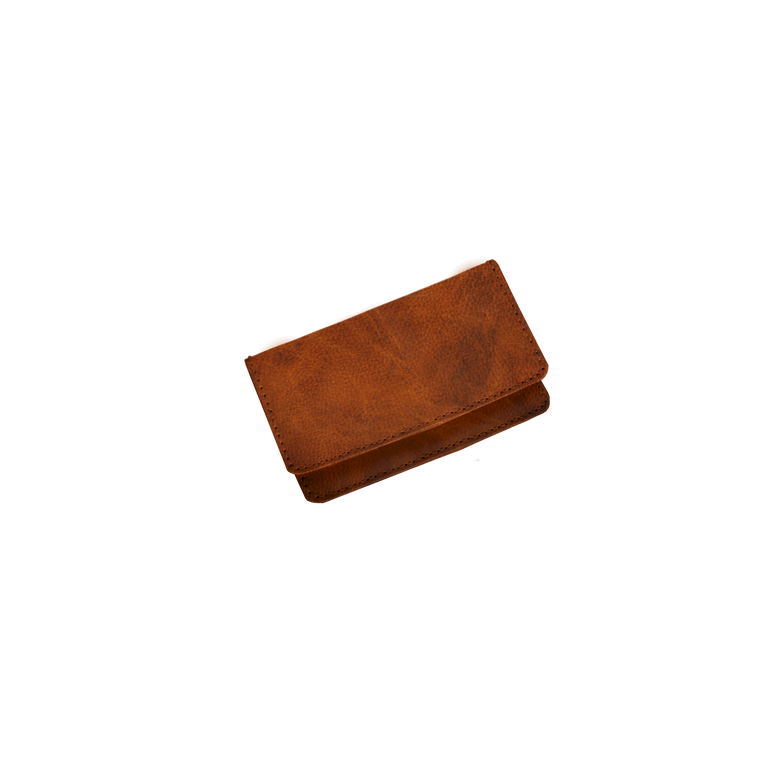 Card Case - Oiled Front Angle in Color 'Oiled'